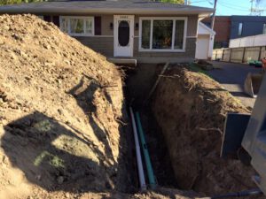 excavation beauport drain quebec